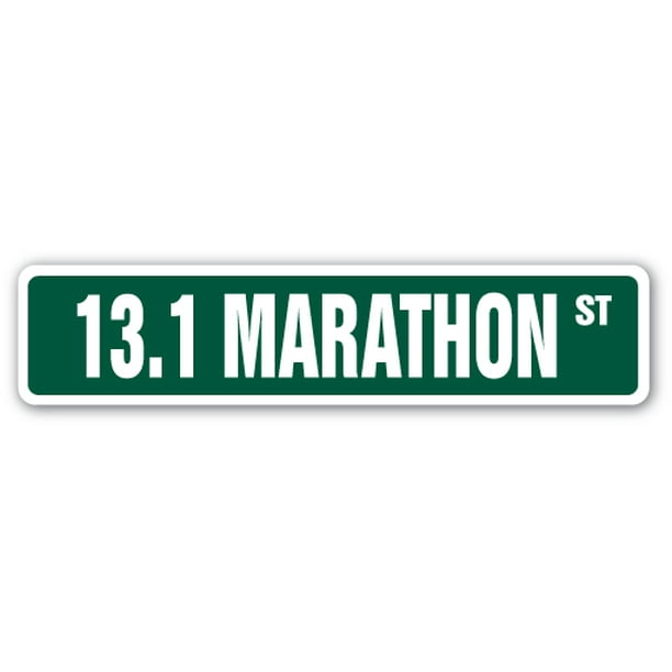 18 Wide Indoor/Outdoor SignMission 13.1 Marathon Street Sign Runner Shoes Jogging Run 18 Wide Indoor/Outdoor SignMission 13.1 Marathon Street Sign Runner Shoes Jogging Run